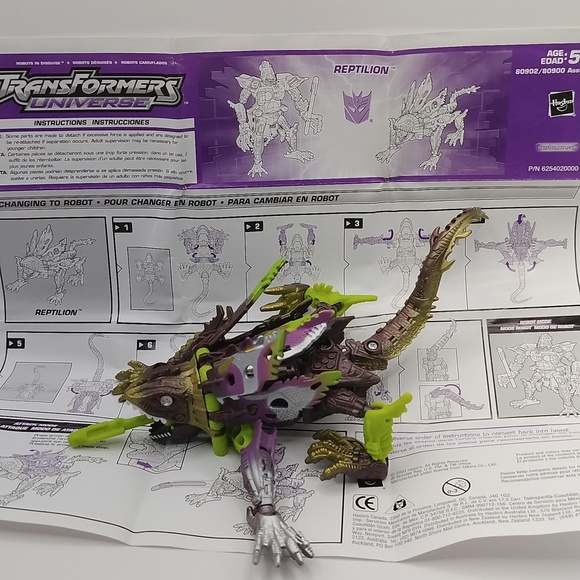 Transformers Universe RID REPTILION Unicron Decepticon Hasbro COMPLETE - Picture 13 of 15